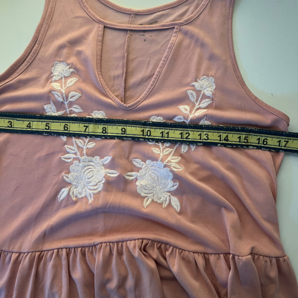 Anthropologie Alya peplum top in soft blush pink Small - Picture 8 of 9